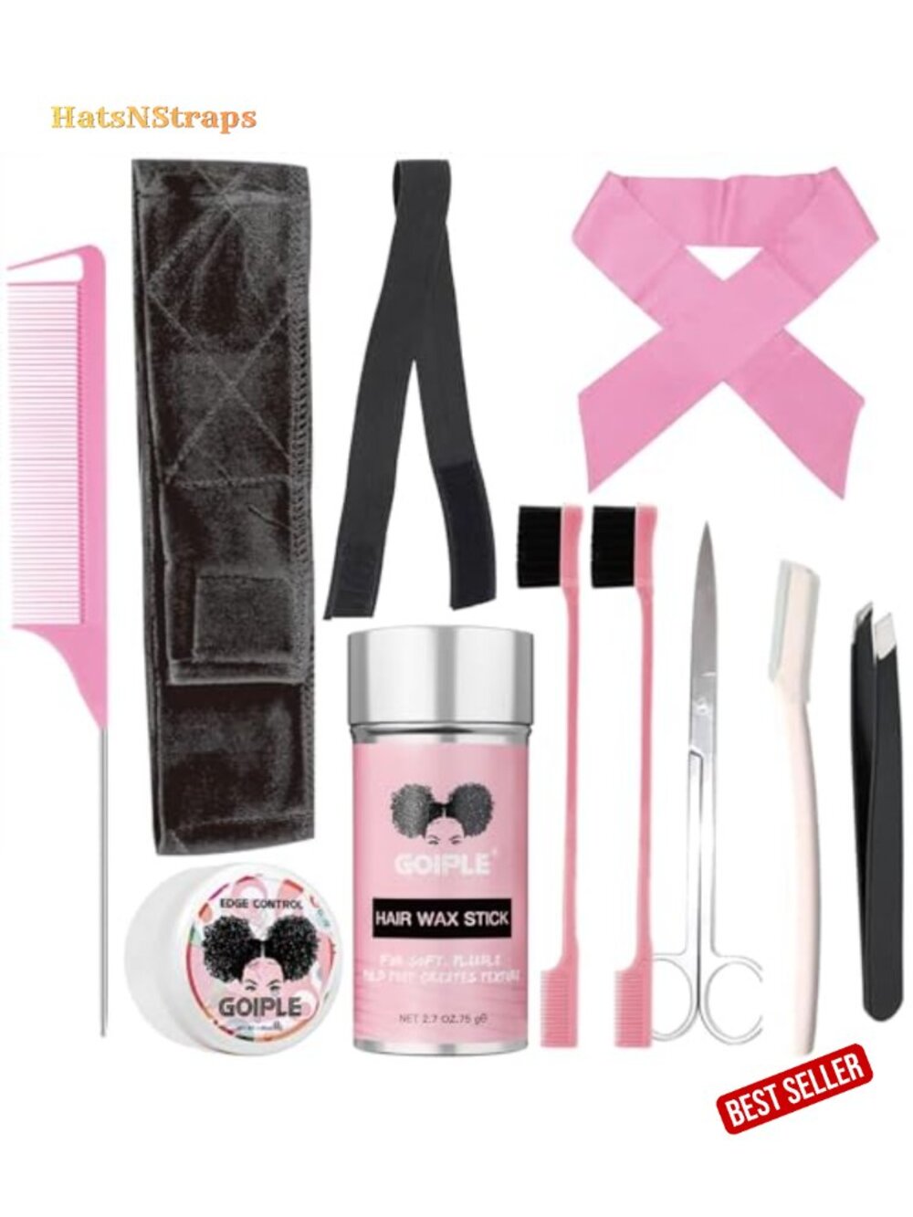 11 Piece Wig Making Kit for Lace Front Wigs - Beginners Edge Control Set